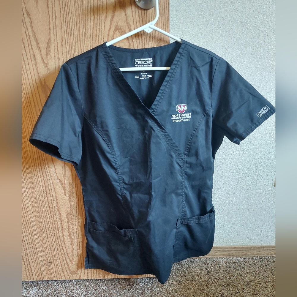 NNU Student Nurse Cherokee Scrub top Embroidered